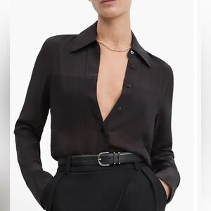 Favorite Daughter The Sheer Sophistication Button-Up Shirt